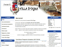 Tablet Screenshot of comune.villadogna.bg.it